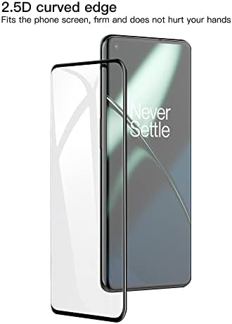 Foluu [2 חבילה למגן מסך של OnePlus 11, זכוכית מחוסמת [דבק מלא] [כיסוי מלא] [ללא בועה] [אנטי שריטה] HD מבהיר